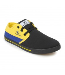 Cefiro Men Casual Shoes Fun02 Black Moon Yellow CCS0008